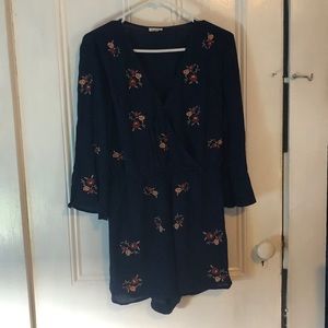 En Creme Floral Romper